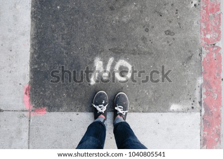Photo street graffiti writing word
