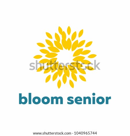 Sun flower logo icon