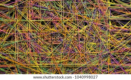 abstract colorful threads on the wall pattern background