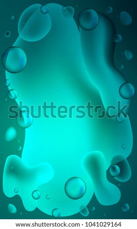 Light Green vertical background with bubble shapes. Glitter abstract illustration with wry lines. Memphis design for your web site.