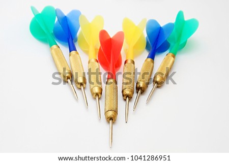 playing darts on a table no people stock photo