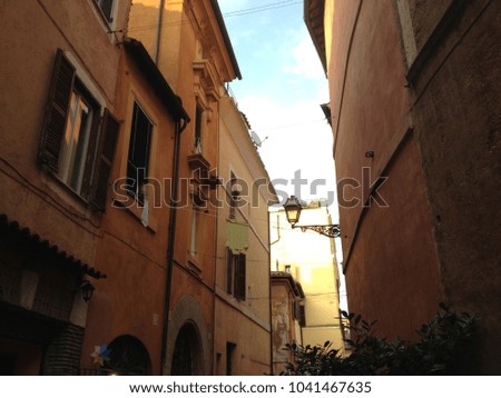 Streets in Tratevere - Rome - Italy