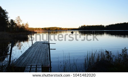 Picture from the lake Stensjön.