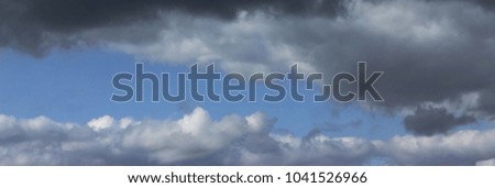 Rain clouds. Bad weather. Can be used as a header or banner on your website, blog or social media.