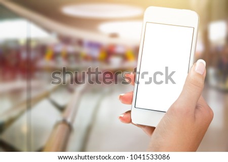 Man hand holding phone