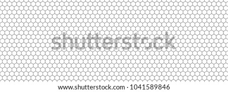 Seamless pattern of the hexagonal netting Royalty-Free Stock Photo #1041589846