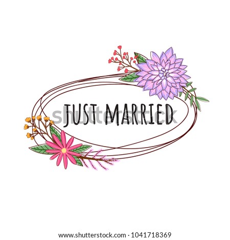quote floral bouquet vector collection