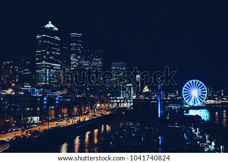 City skyline in Seattle