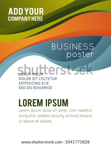 Professional business design layout template or corporate banner design. Magazine cover, publishing and print presentation. Abstract vector background.