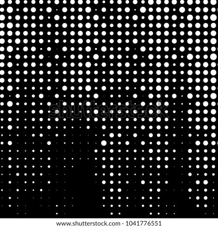 Grunge halftone black and white dots texture background. Spotted vector Abstract Texture

