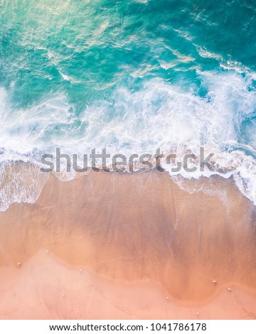 Aerial beach photography