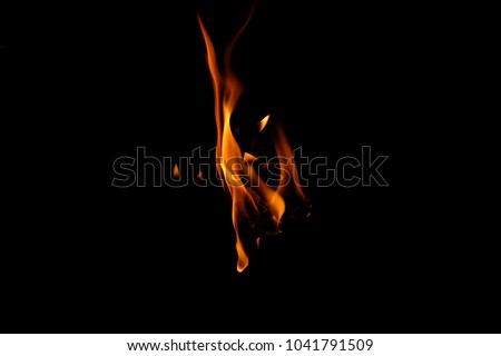 danger flames.hot flame heat fire abstract black background. concept:burn,blaze , Heat , Lighting , warm Royalty-Free Stock Photo #1041791509