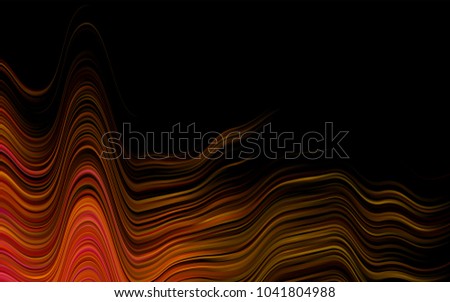 Dark Pink, Yellow vector background with bent ribbons. A vague circumflex abstract illustration with gradient. The template for cell phone backgrounds.