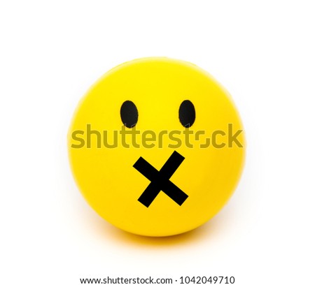 Smiley face on white background