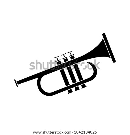 music trumpet icon Royalty-Free Stock Photo #1042134025