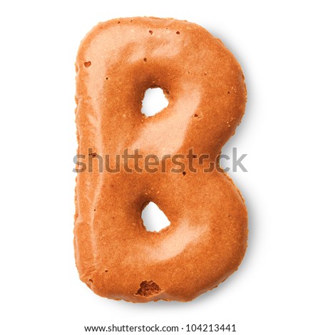 cookie alphabet letter B