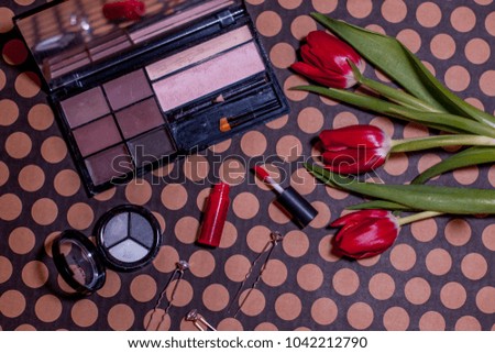 cosmetics and Tulips