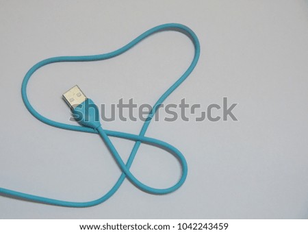 USB cable used to transfer data from others device to computer or notebook.Accessories for work,social network.