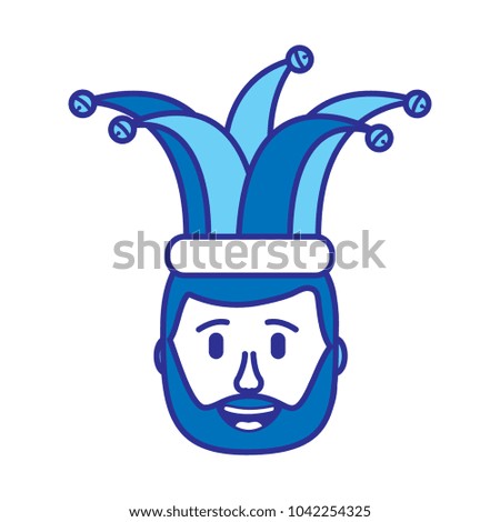 smiling face beard man with hat happy