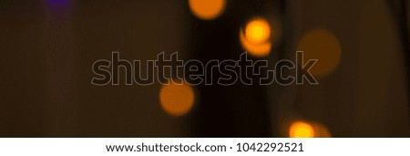 Abstract background bokeh banner. Lights of the night city. Can be used as a header or banner on your website, blog or social media.
