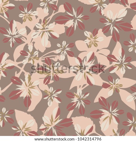 abstract floral pattern in vector