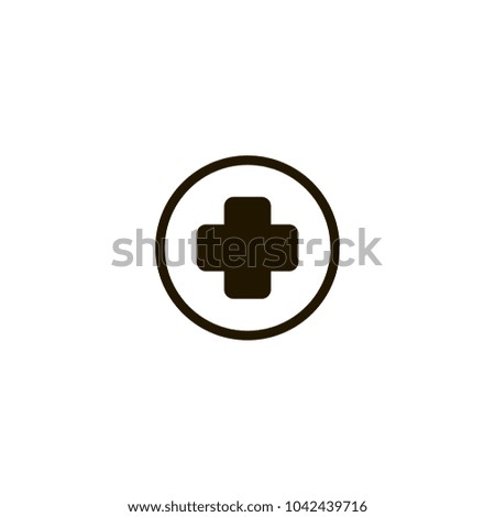 medical cross icon. sign design
