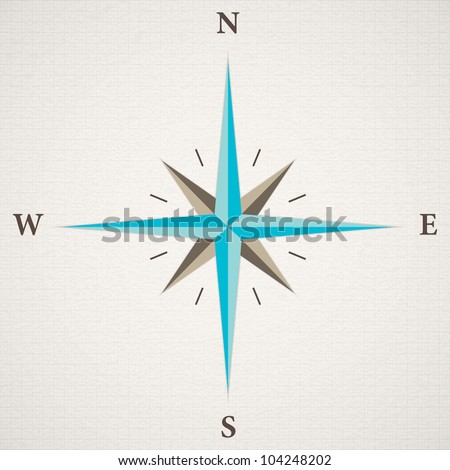 Vector oldstyle wind rose compass
