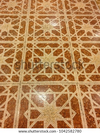 Arabic floor pattern