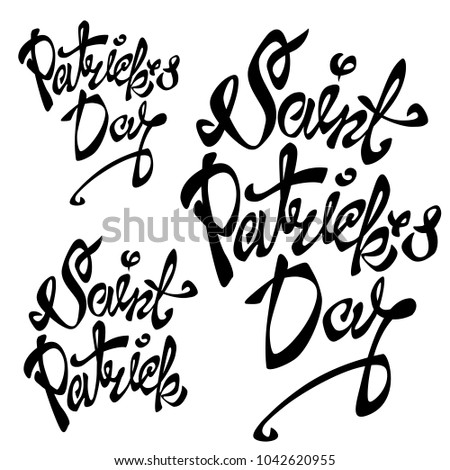St. Patrick s Day lettering
