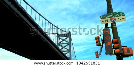 Ben Franklin Bridge, Philadelphia USA 
