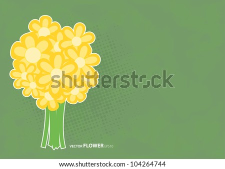 Boquet of flowers vector