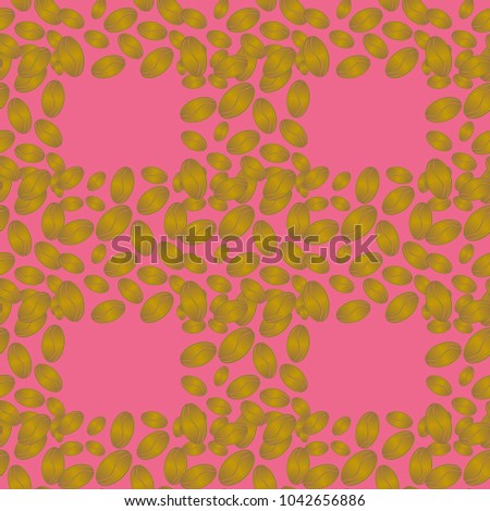 Coffee bean seamless pattern background. Coffees seeds.