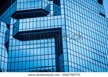 background of the glass modern office building
