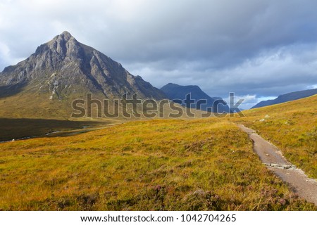 A view along the West Highland Way in beautiful Scotland Royalty-Free Stock Photo #1042704265