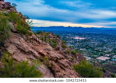 Sunrise on Camelback Mountain in Phoenix, Arizona