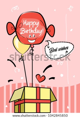 Happy birthday balloon gift 