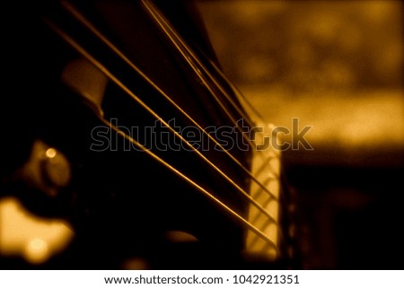 headstock classic guitar close up