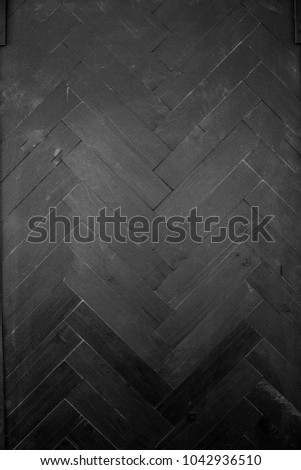 Matte Black Chevron Wood Background Texture Grain 
