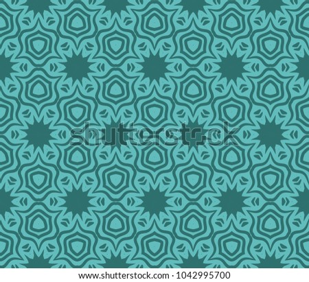 Geometric seamless pattern. Decorative floral style. Art deco. Vector illustration