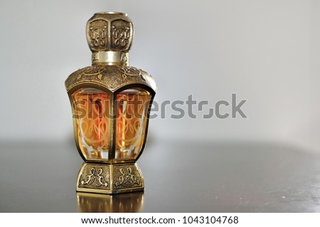 Arabian perfume isolated in white background