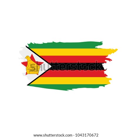 Zimbabwe flag, vector illustration