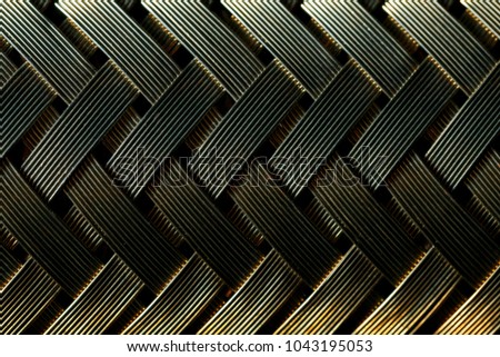 Macro view of gold fiber