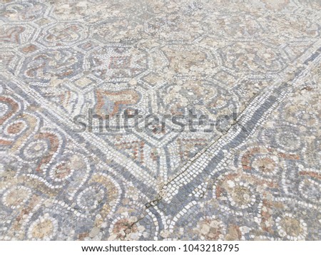 Ancient floors of castles of Turkey