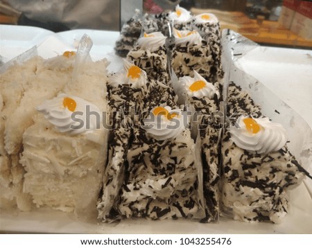 Cake for sale in bakery