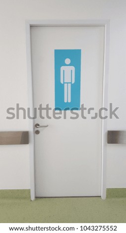 Entrance to the male toilet