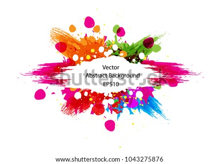 abstract splatter color background design. illustration vector design