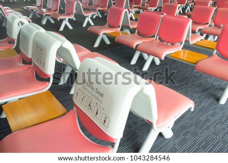 Priority seat at Don Mueang International Airport Thailand