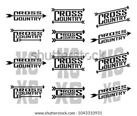 Cross Country Designs is an illustration of twelve designs for cross country runners in schools, clubs and races. Great for t-shirt, flyers and school designs.