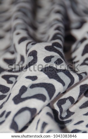 black and white fabric texture, tiger, leopard, background