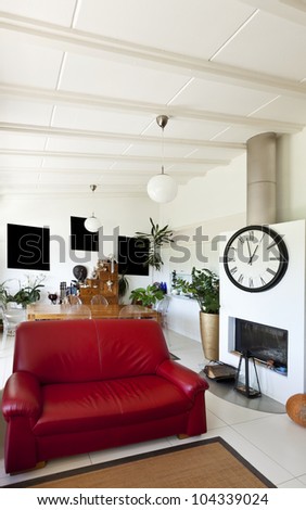 interior loft, furnished livingroom